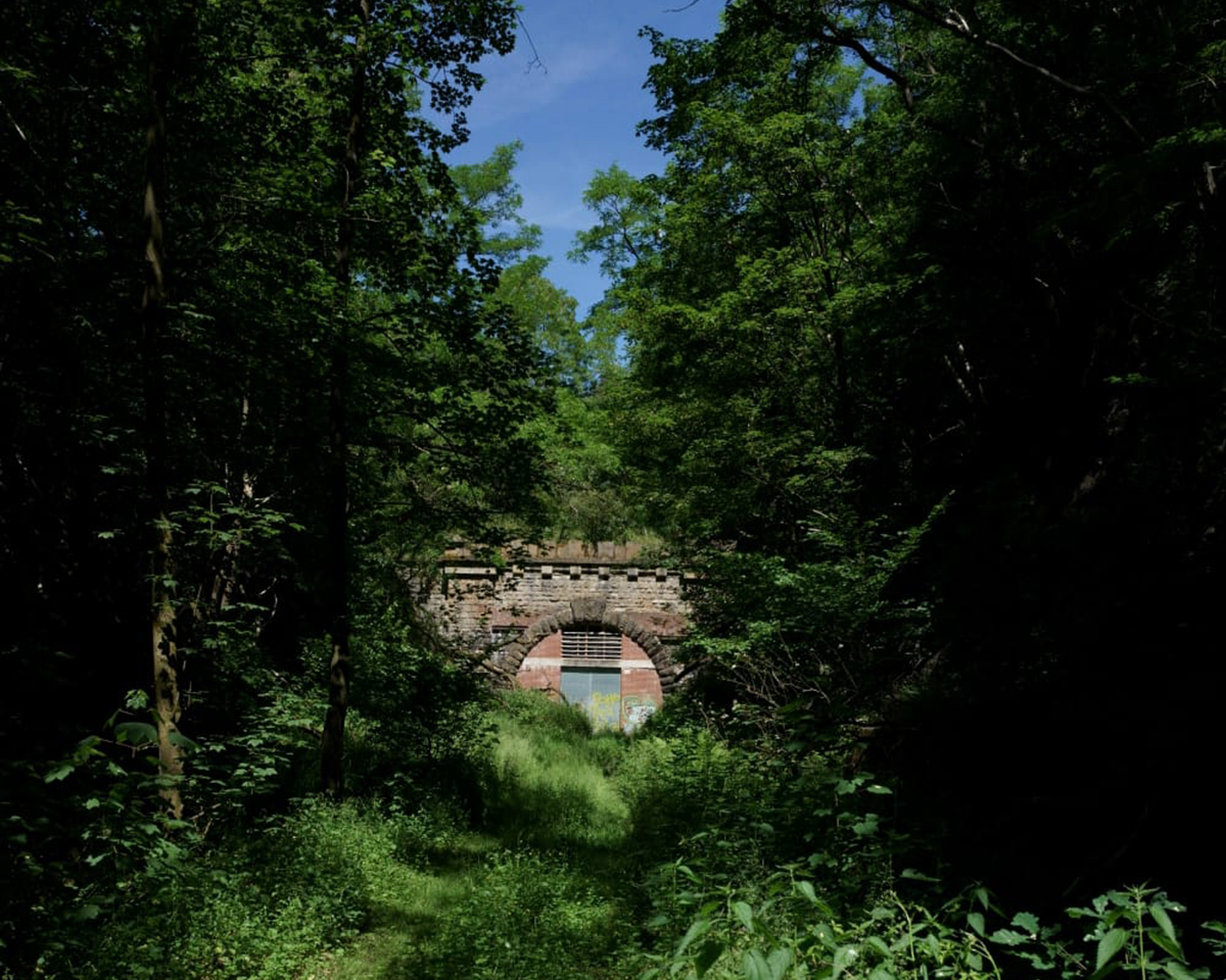 Der Silscheder Tunnel mit Blick aud das Südportal